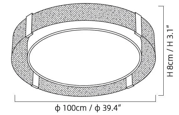 Round Low Profile Ceiling Light