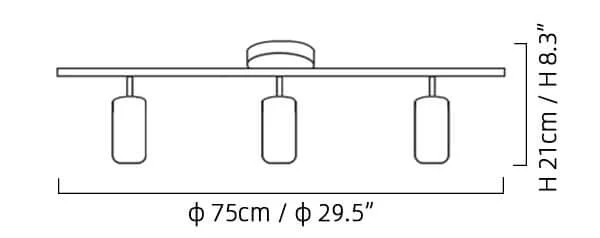 Cylinder Brass Series Ceiling Lamp