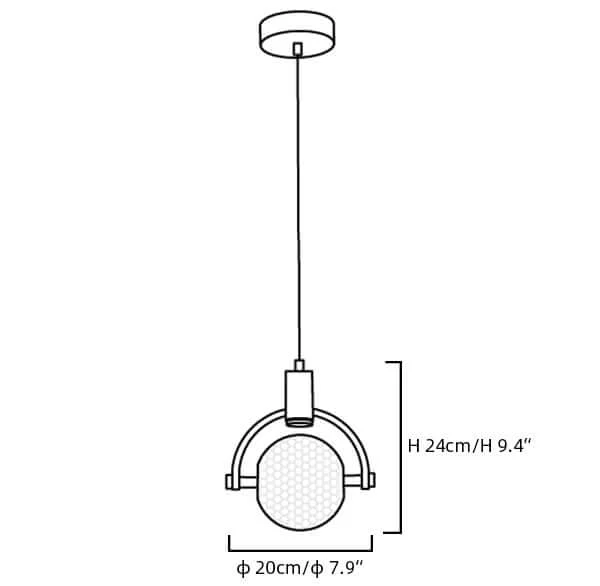Ring Crystal Pendant Light