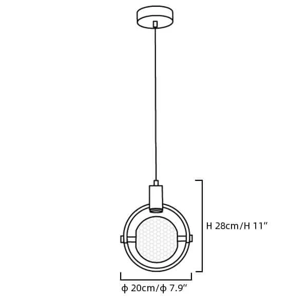 Ring Crystal Pendant Light