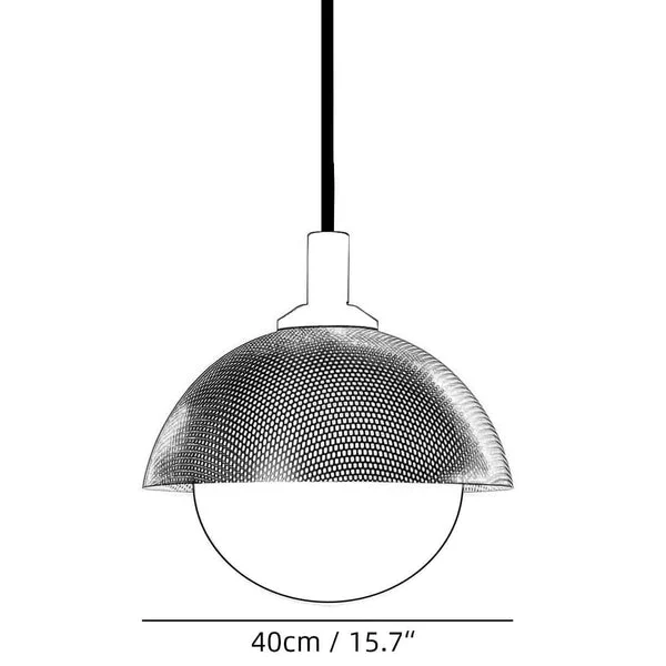 Dome Perforated Pendant Lamp
