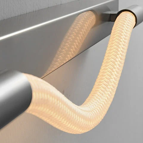 Dazuma Minimalist Handwoven Ropes Flexible LED Wall Lamp