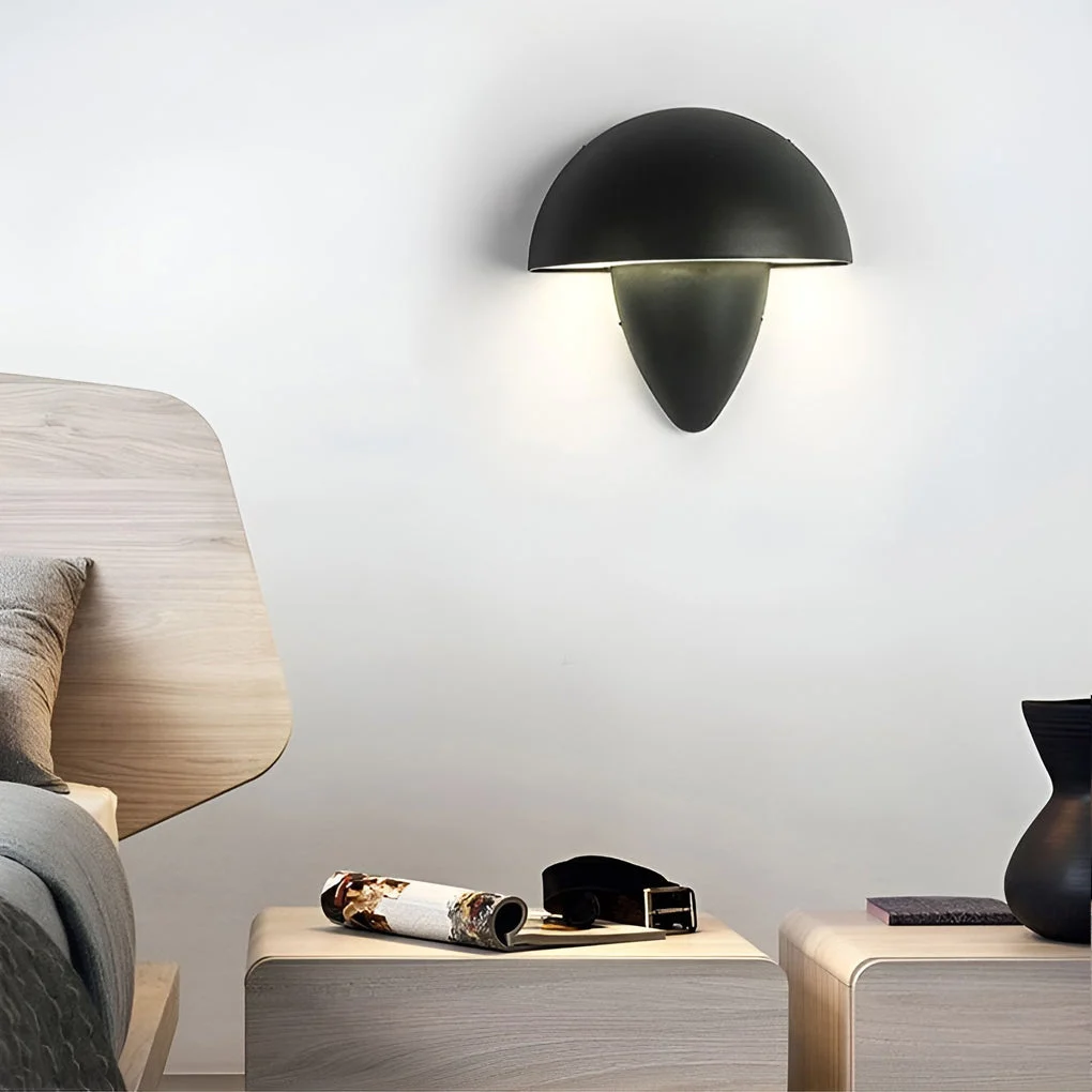 Mushroom Shaped Waterproof LED Modern Outdoor Wall Lamp Wall Lights Fixture-Homelova