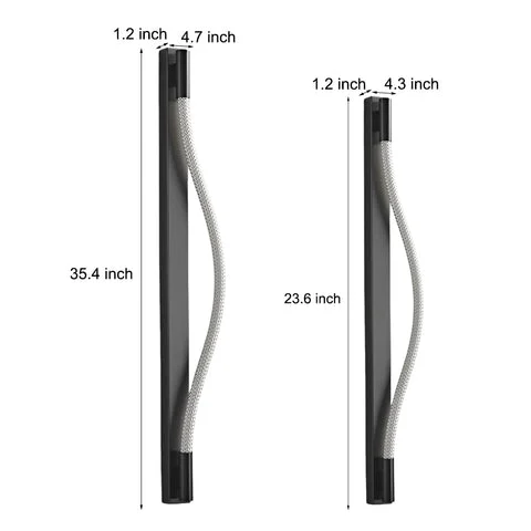 Dazuma Minimalist Flexible LED Metal Black Modern Wall Lamp
