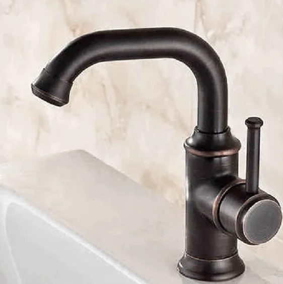 Anaia - Vintage Style Brass Bathroom Faucet-Homelova