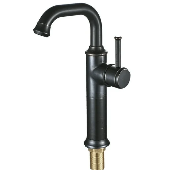 Anaia - Vintage Style Brass Bathroom Faucet-Homelova