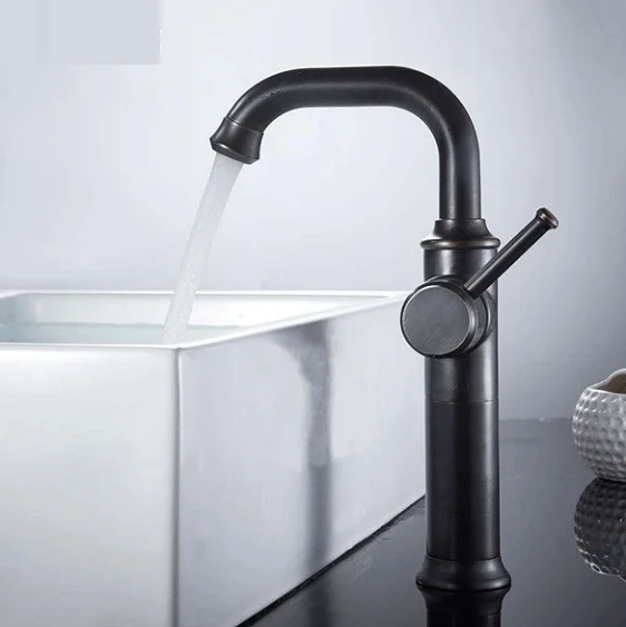 Anaia - Vintage Style Brass Bathroom Faucet-Homelova