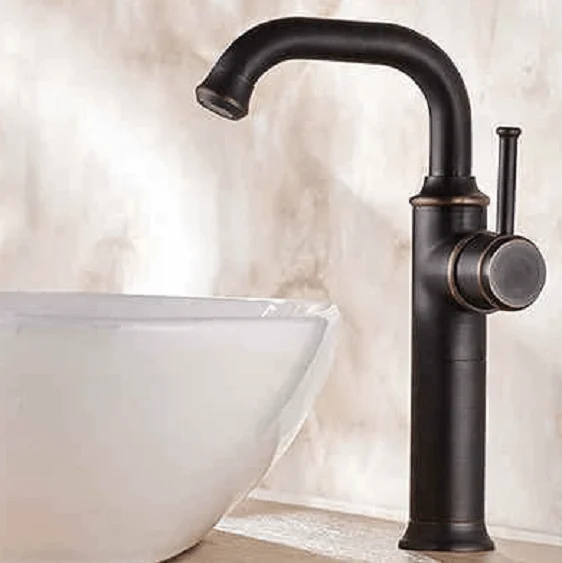 Anaia - Vintage Style Brass Bathroom Faucet-Homelova
