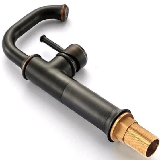 Anaia - Vintage Style Brass Bathroom Faucet-Homelova