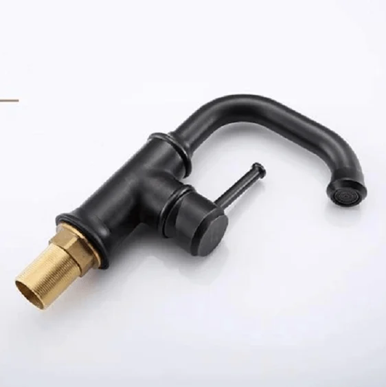 Anaia - Vintage Style Brass Bathroom Faucet-Homelova