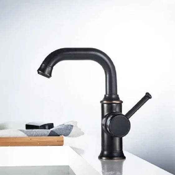 Anaia - Vintage Style Brass Bathroom Faucet-Homelova