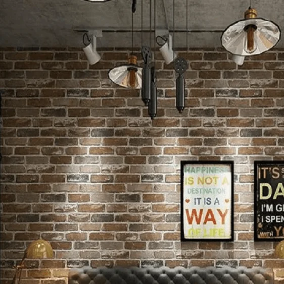 Carter - Rustic Vintage 3D Faux Brick Wallpaper Roll-Homelova