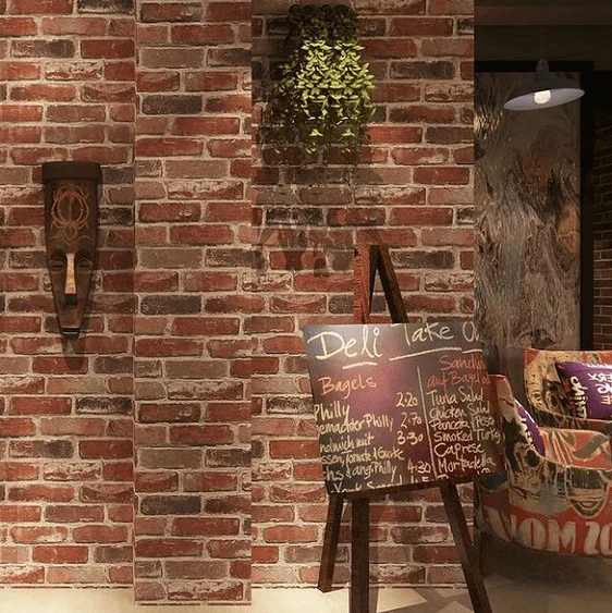Carter - Rustic Vintage 3D Faux Brick Wallpaper Roll-Homelova