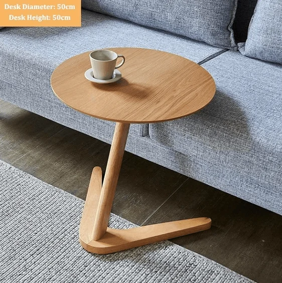 Claude - Vintage Wooden Round Coffee Table-Homelova