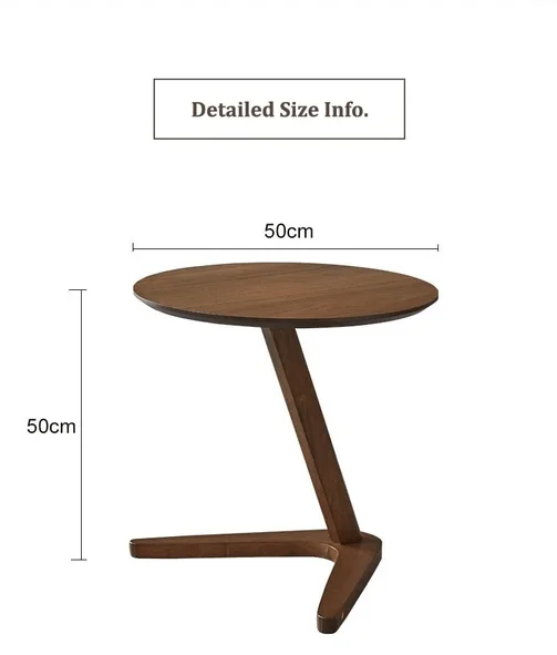 Claude - Vintage Wooden Round Coffee Table-Homelova