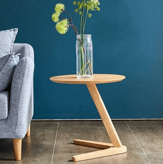 Claude - Vintage Wooden Round Coffee Table-Homelova
