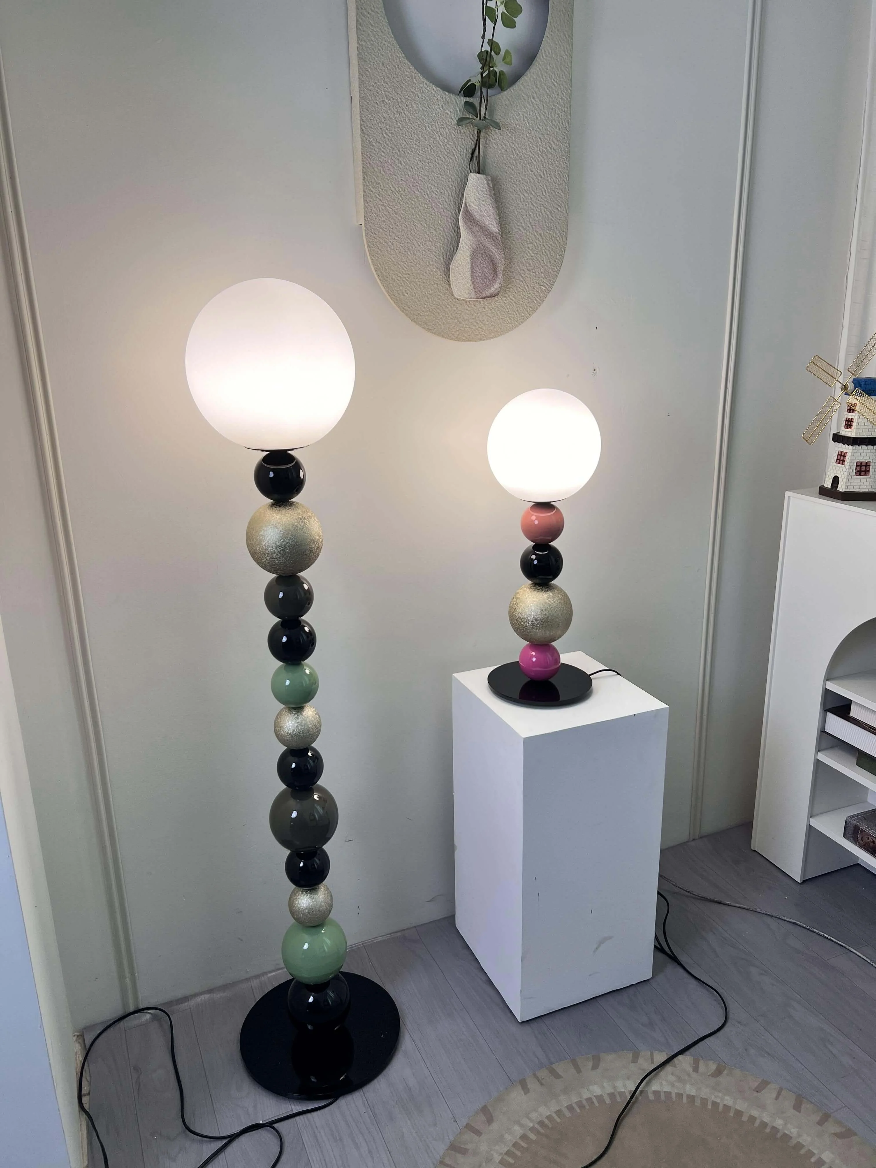 Colorful Round Ball Floor Lamp-Homelova