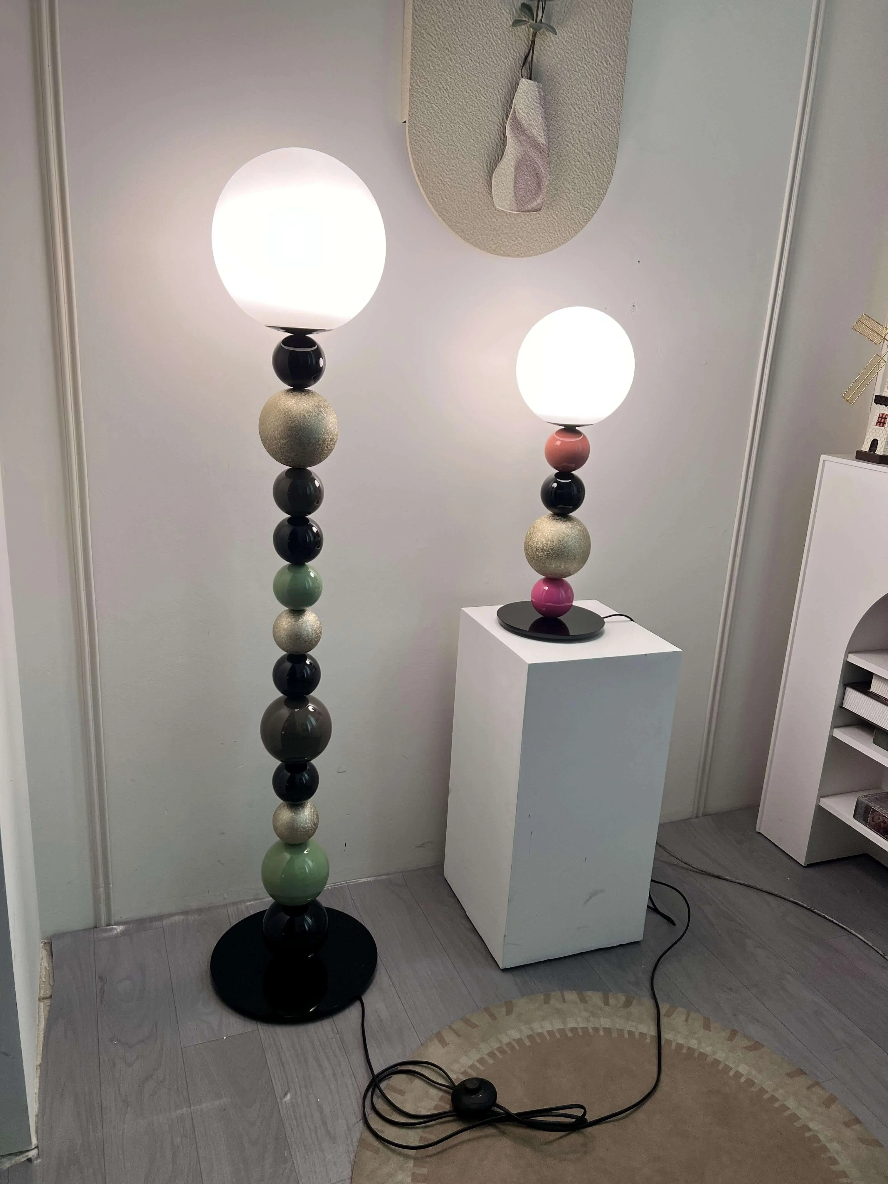 Colorful Round Ball Floor Lamp-Homelova