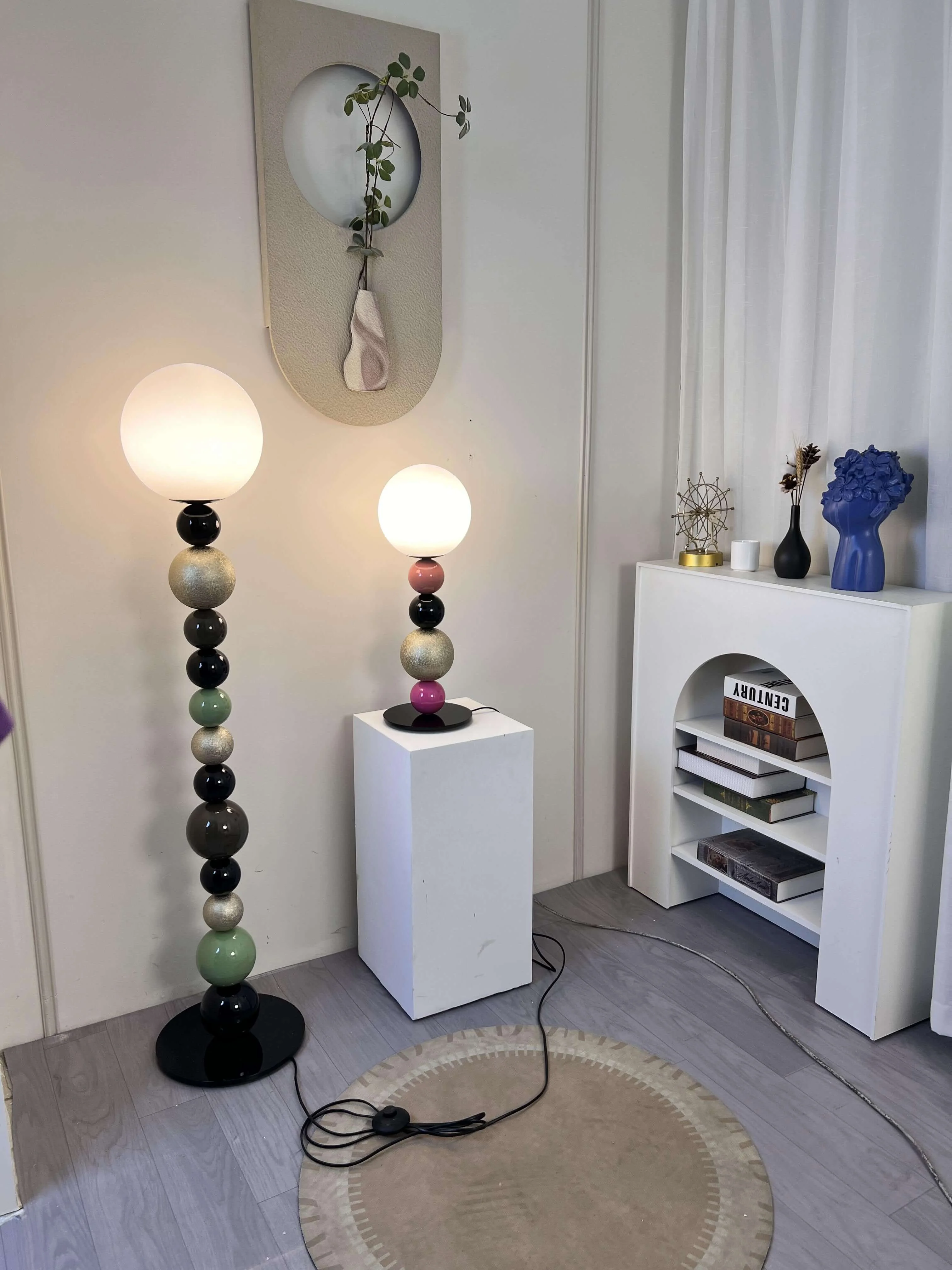 Colorful Round Ball Floor Lamp-Homelova