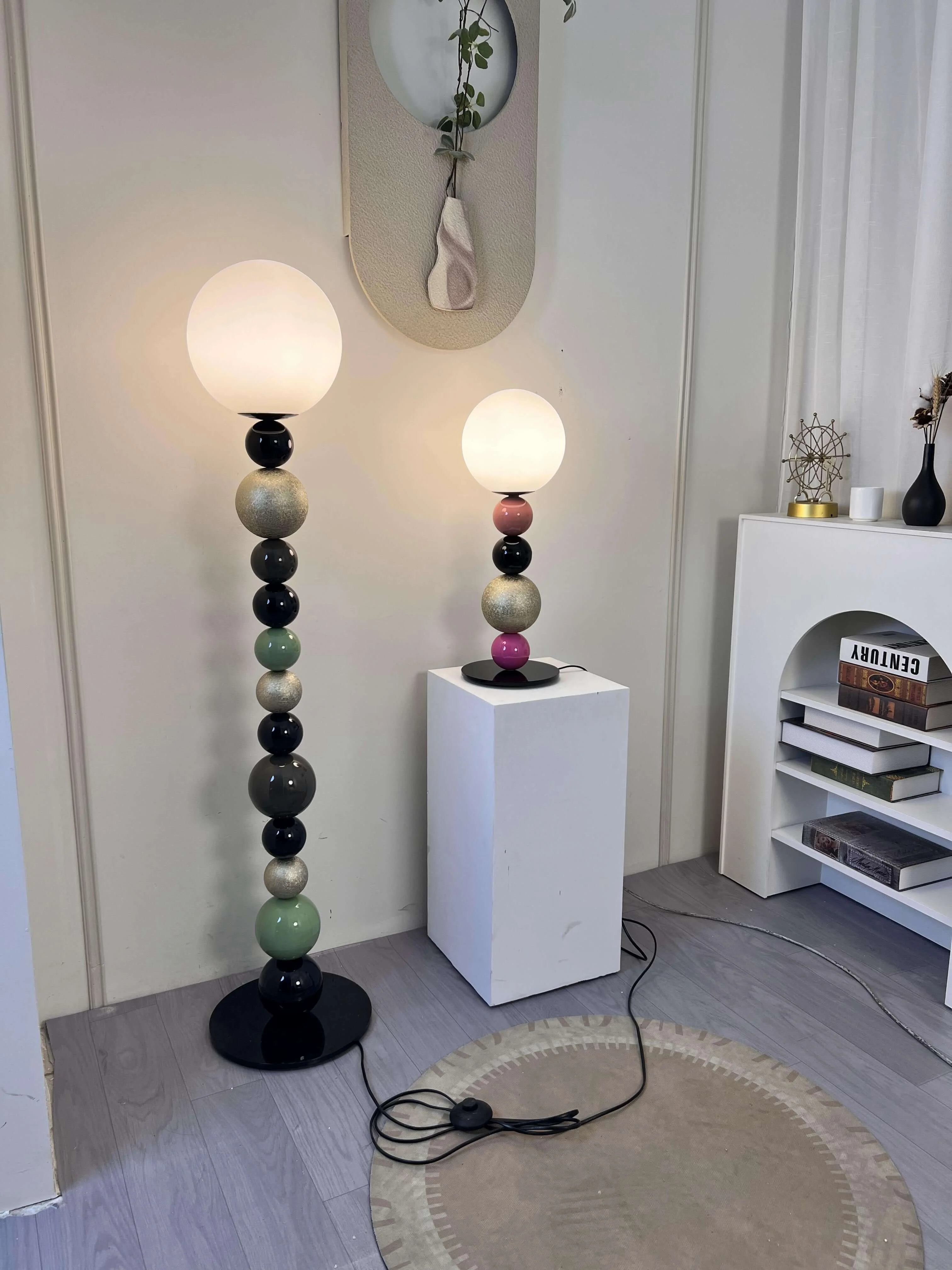 Colorful Round Ball Floor Lamp-Homelova