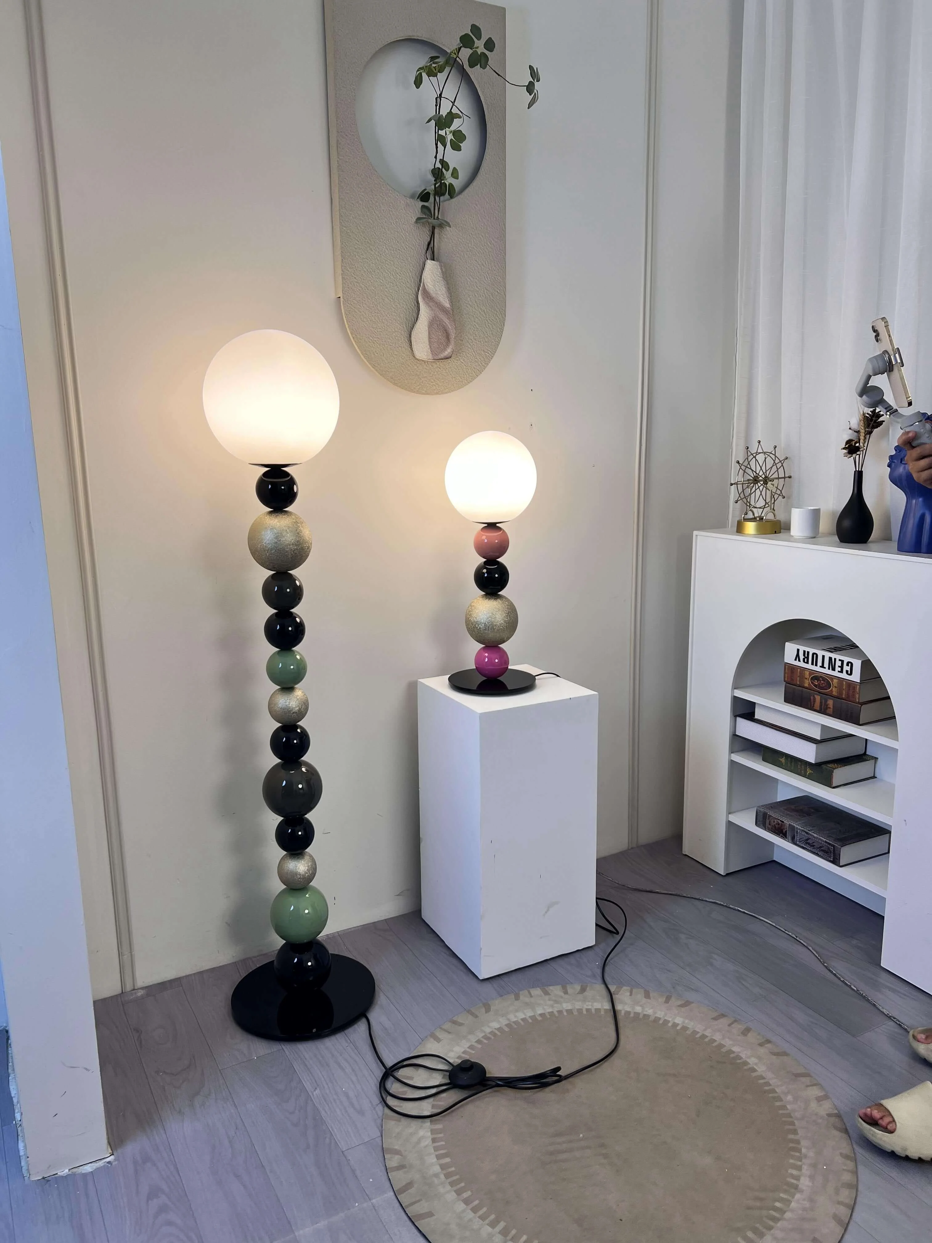 Colorful Round Ball Floor Lamp-Homelova