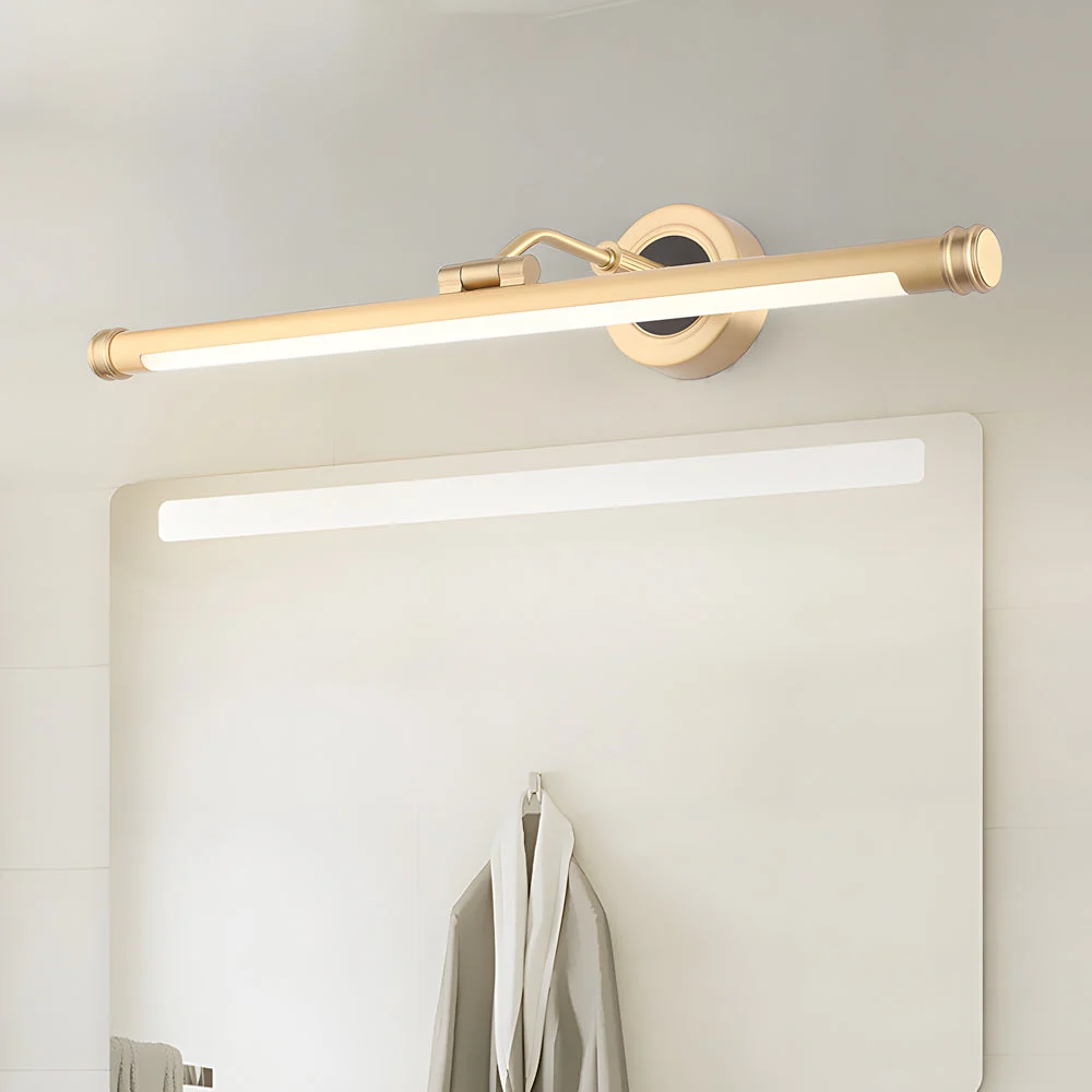 Elegant Linear Gold/Black LED Vanity Light for Bathroom - Vintage Style-Homelova