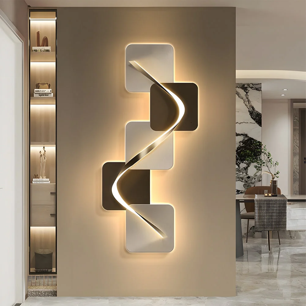 Geometric LED Wall Art Light USB Decorative Wall Painting-Homelova