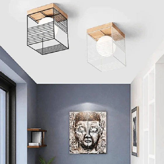 Escher - Vintage Cage Ceiling Lights-Homelova