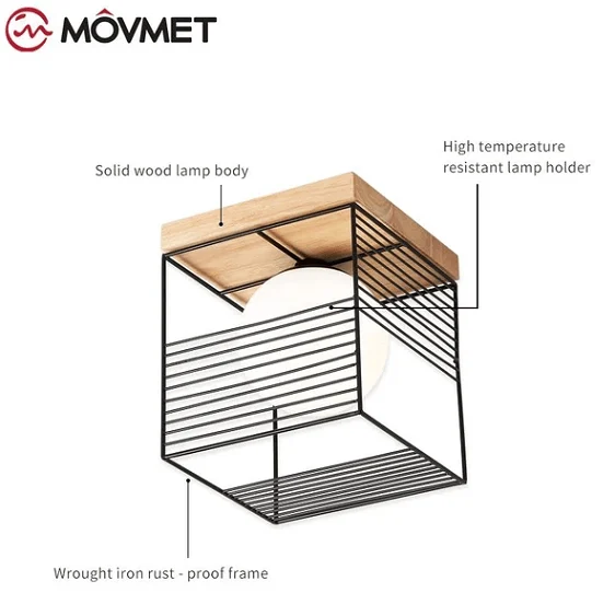 Escher - Vintage Cage Ceiling Lights-Homelova