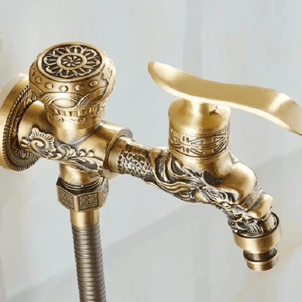Felicia - Vintage Brass Wall Mounted Bidet-Homelova