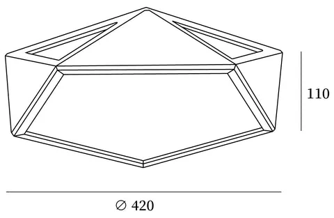Geometric Wood Ceiling Light