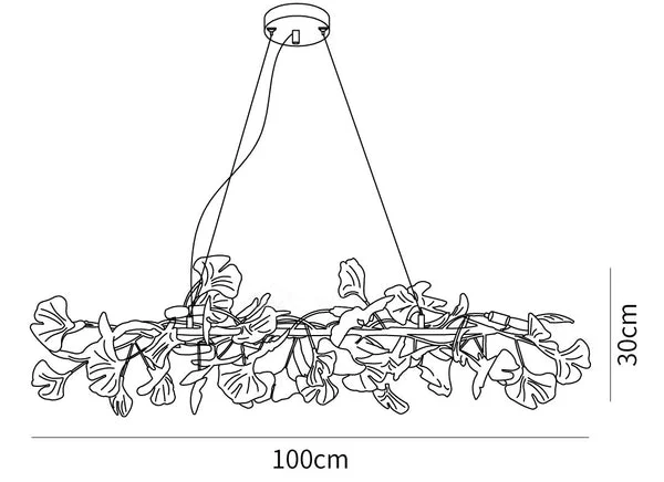 Gingko Chandelier M