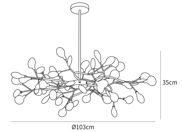 LED Firefly Sputnik Chandelier