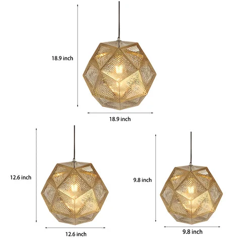 Dazuma Geometric Round Pendant Light