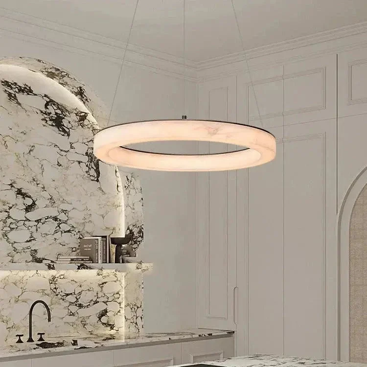 Luxury Round Marble Chandelier-Homelova