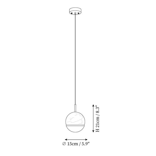 Marble Balls Pendant Lamp