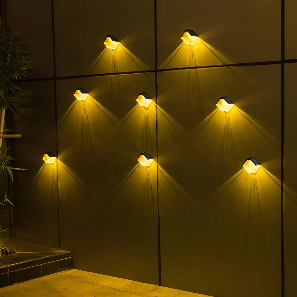 2Pcs Waterproof LED Multi Color Light Modern Solar Wall Washer Light-Homelova