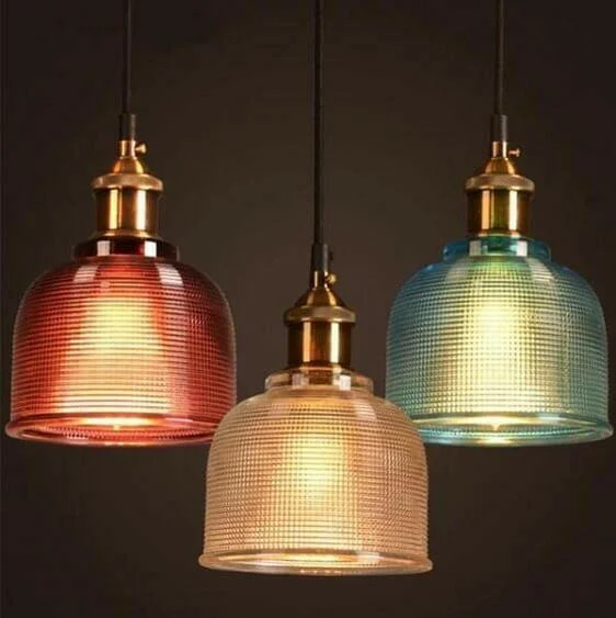 Sosie - Retro European Color Glass Pendant Light-Homelova