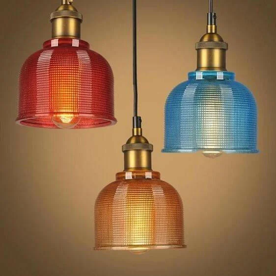 Sosie - Retro European Color Glass Pendant Light-Homelova