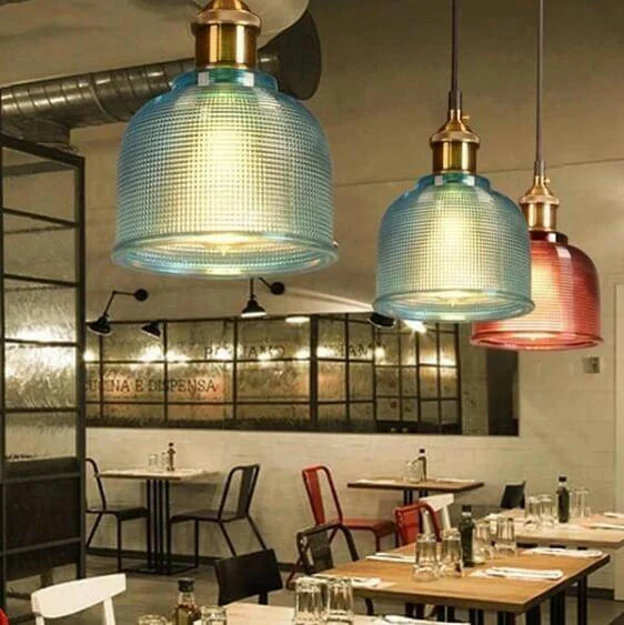 Sosie - Retro European Color Glass Pendant Light-Homelova