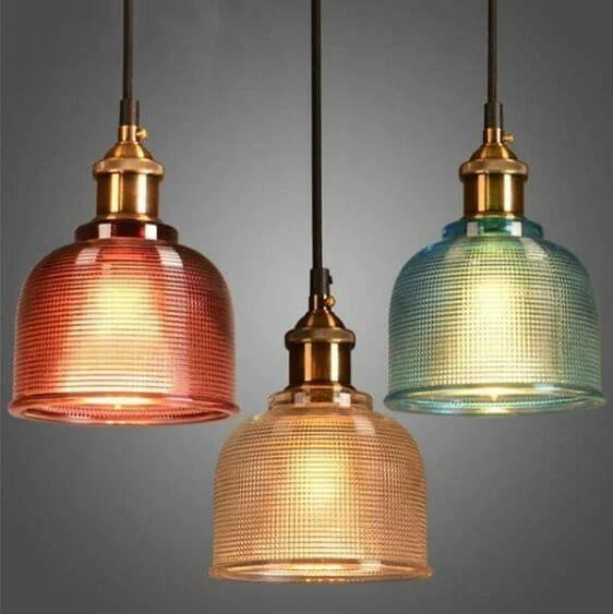 Sosie - Retro European Color Glass Pendant Light-Homelova