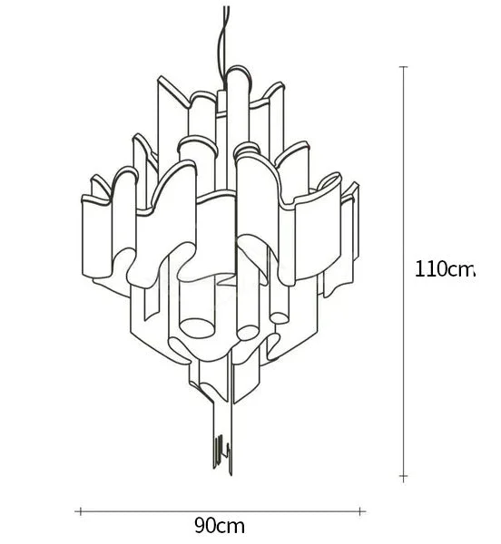 Stream Chain Chandelier