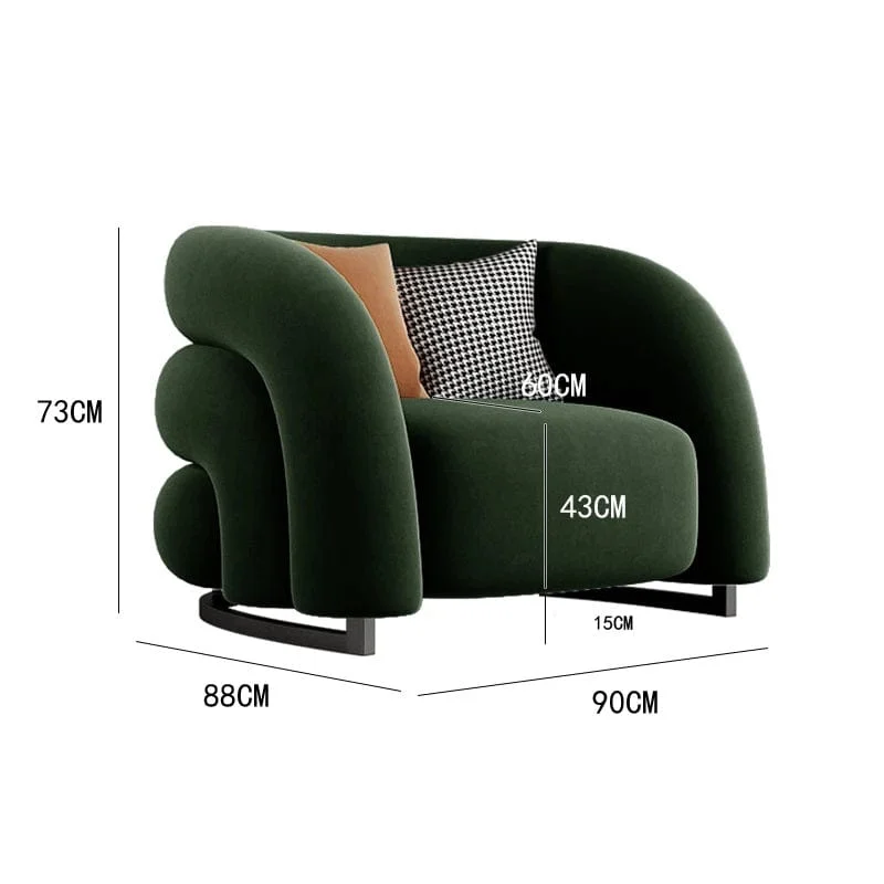 Theo - Lumbar Support Design Living Room Chairs Bedroom Nordic-Homelova