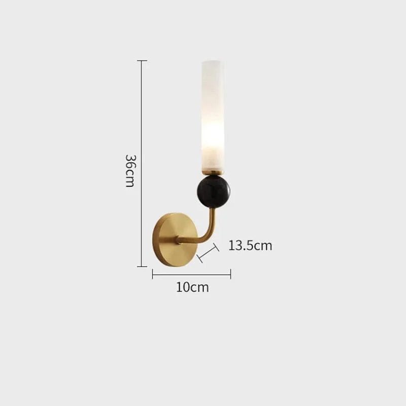 Thurid - Meza Luxury LED Copper Indoor Wall Lamp Corridor/Hallway-Homelova