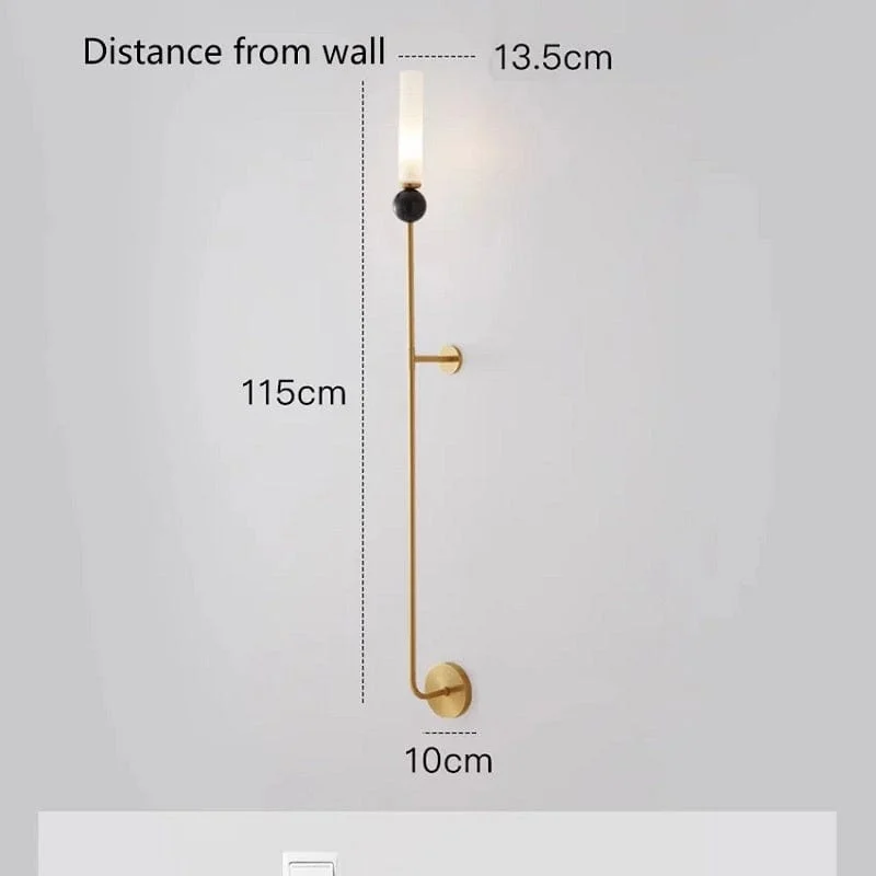 Thurid - Meza Luxury LED Copper Indoor Wall Lamp Corridor/Hallway-Homelova