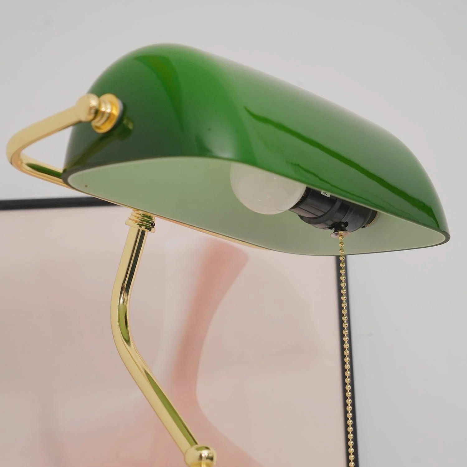 Vintage Bankers Table Lamp-Homelova