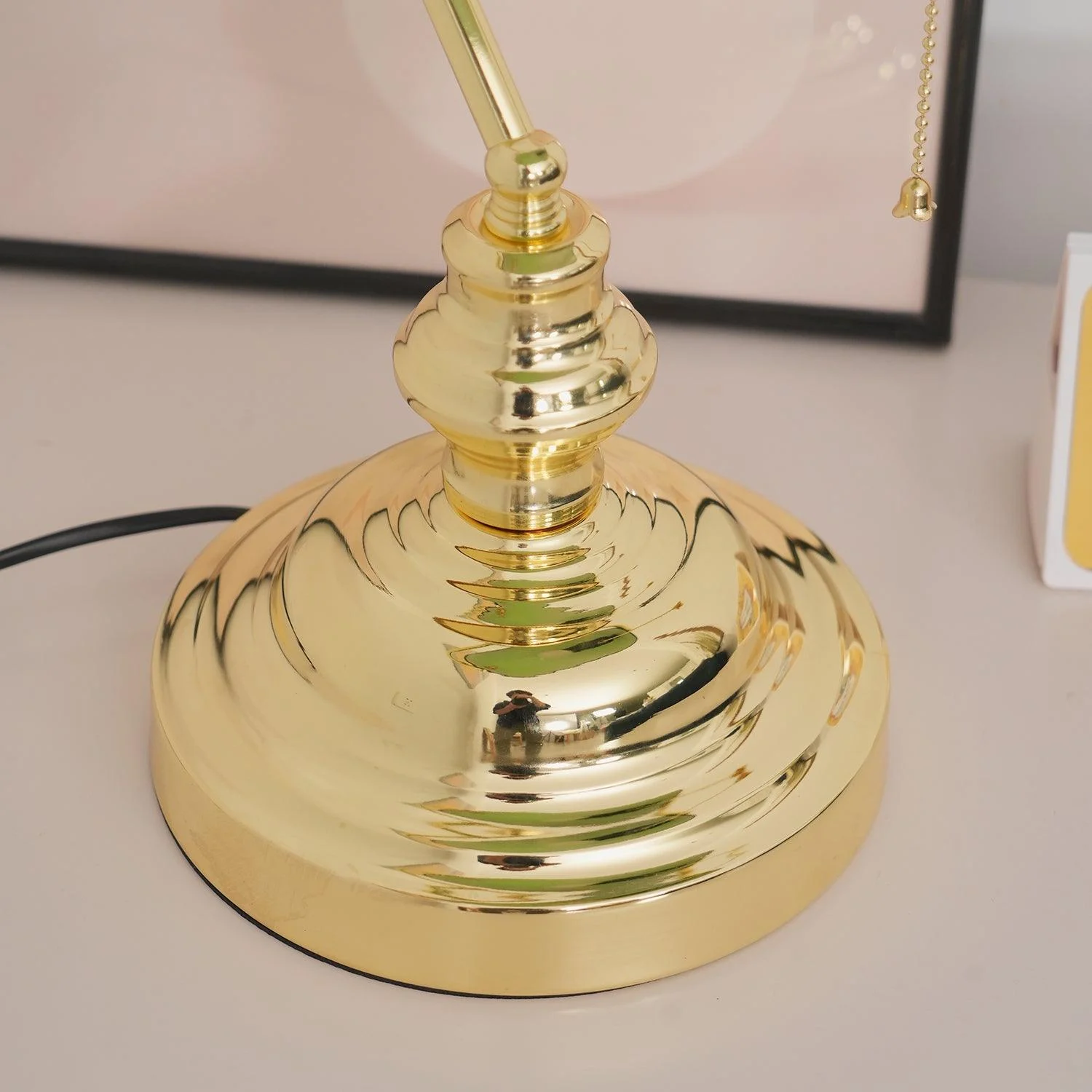 Vintage Bankers Table Lamp-Homelova