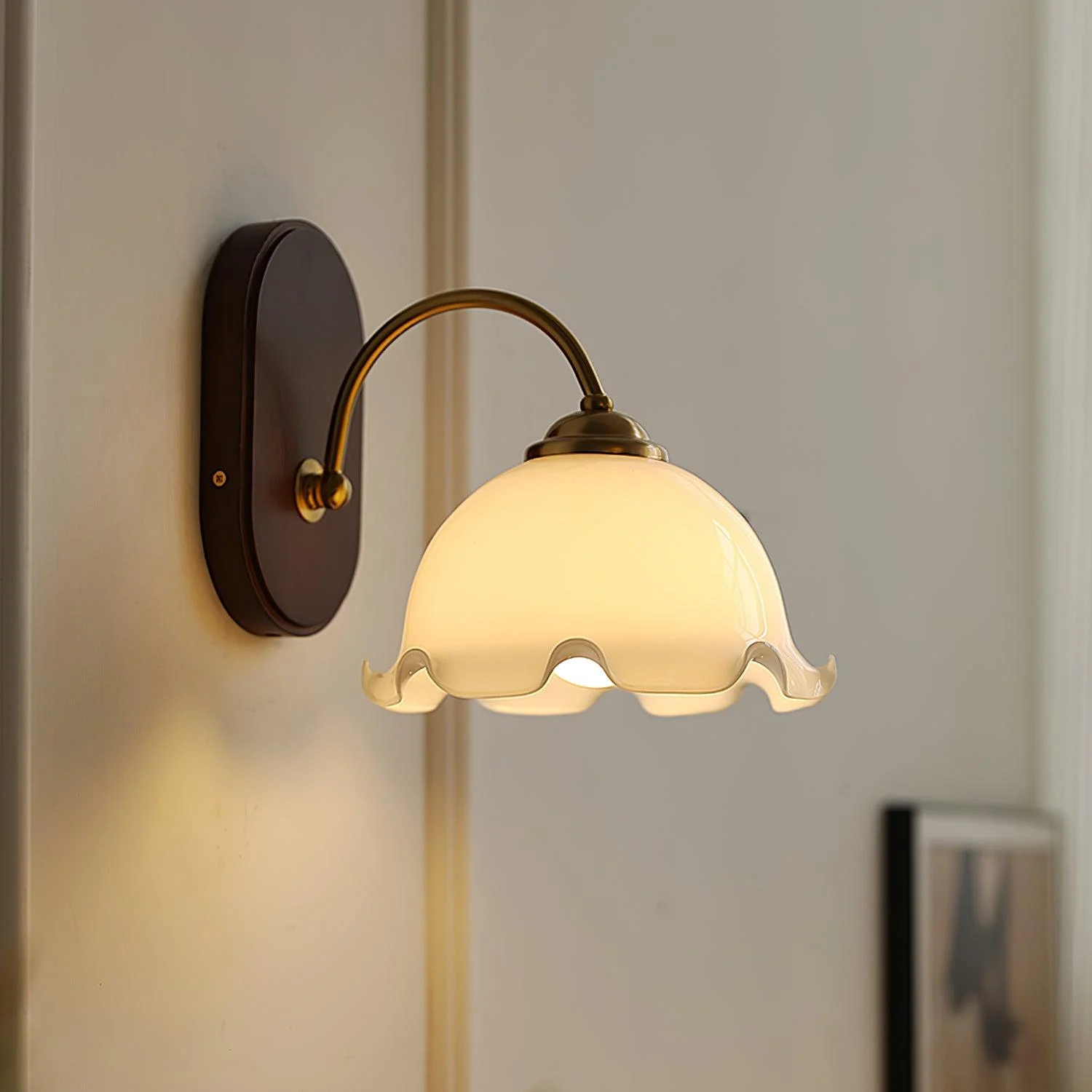 Vintage Flower Wall Lamp-Homelova