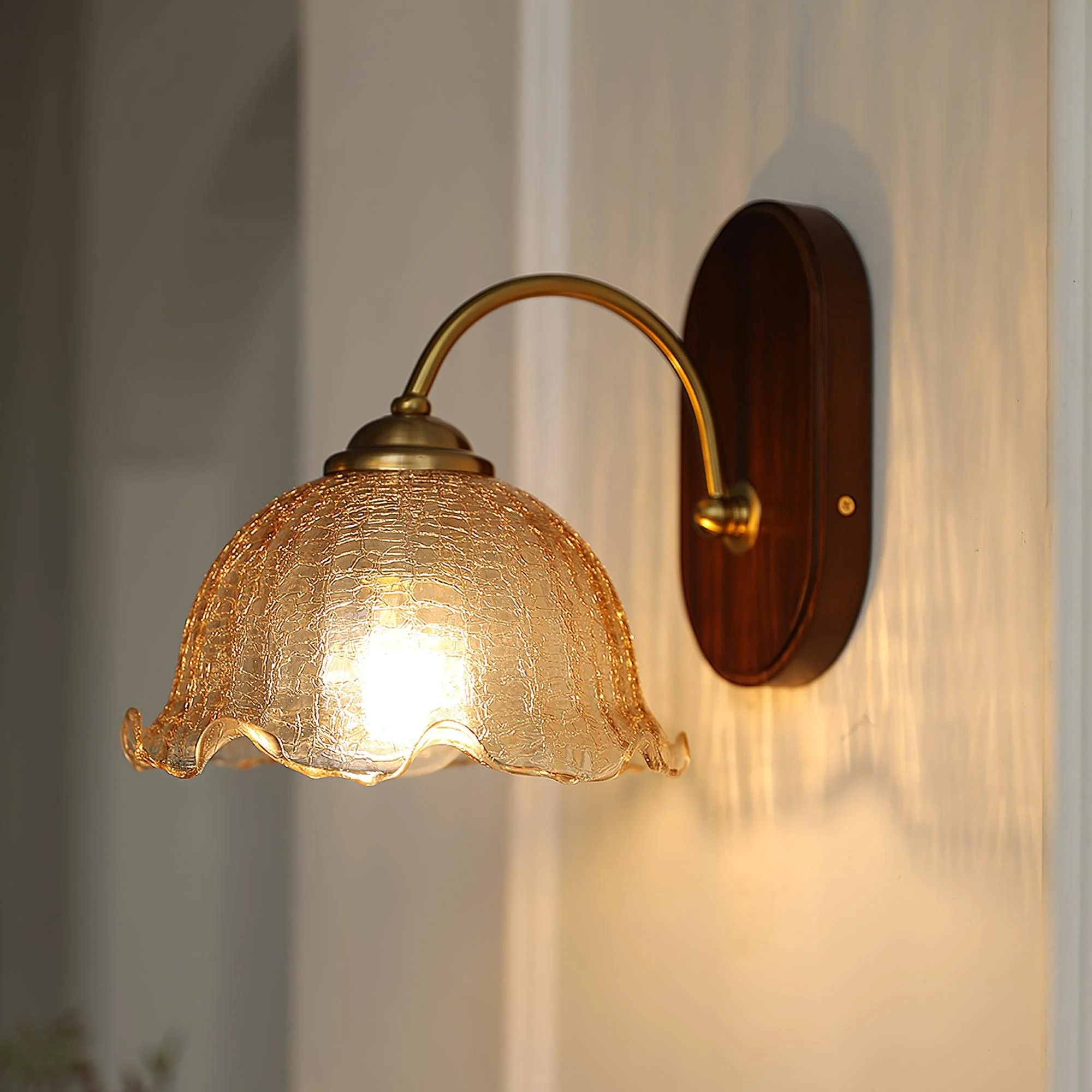 Vintage Flower Wall Lamp-Homelova