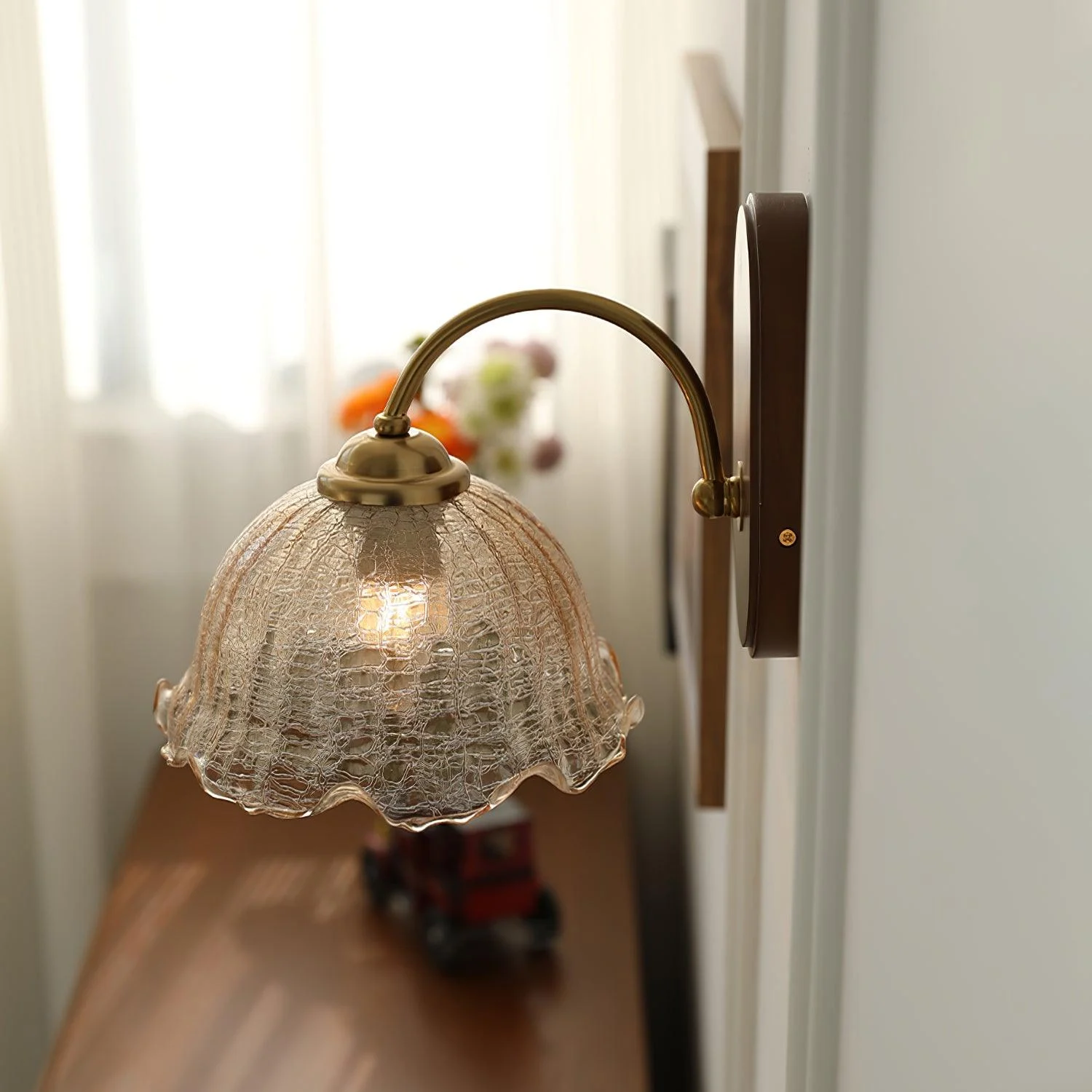 Vintage Flower Wall Lamp-Homelova